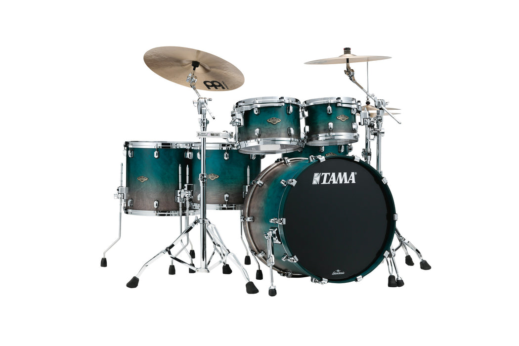 TAMA Starclassic Walnut/Birch Lacquer Shell Kit 5 pcs - Satin Sapphire Fade/Chrome HW