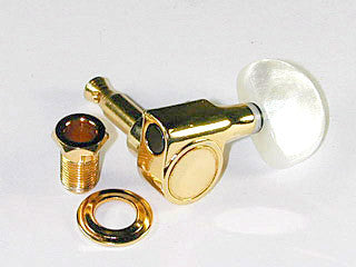 IBANEZ machinehead set Die-Cast Pearloid Button - Gold