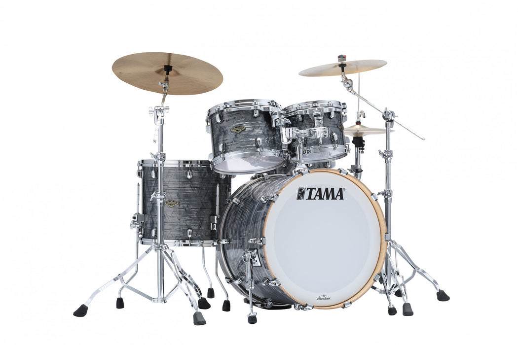 TAMA Starclassic Walnut/Birch Duracover Wrap Shell Kit 4 pcs - Charcoal Onyx/Chrome HW