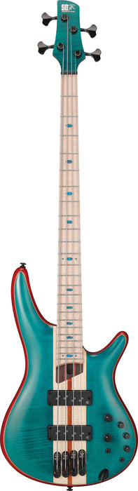 IBANEZ Premium SR Electric Bass 4-String - Caribbean Green Low Gloss + Gig Bag
