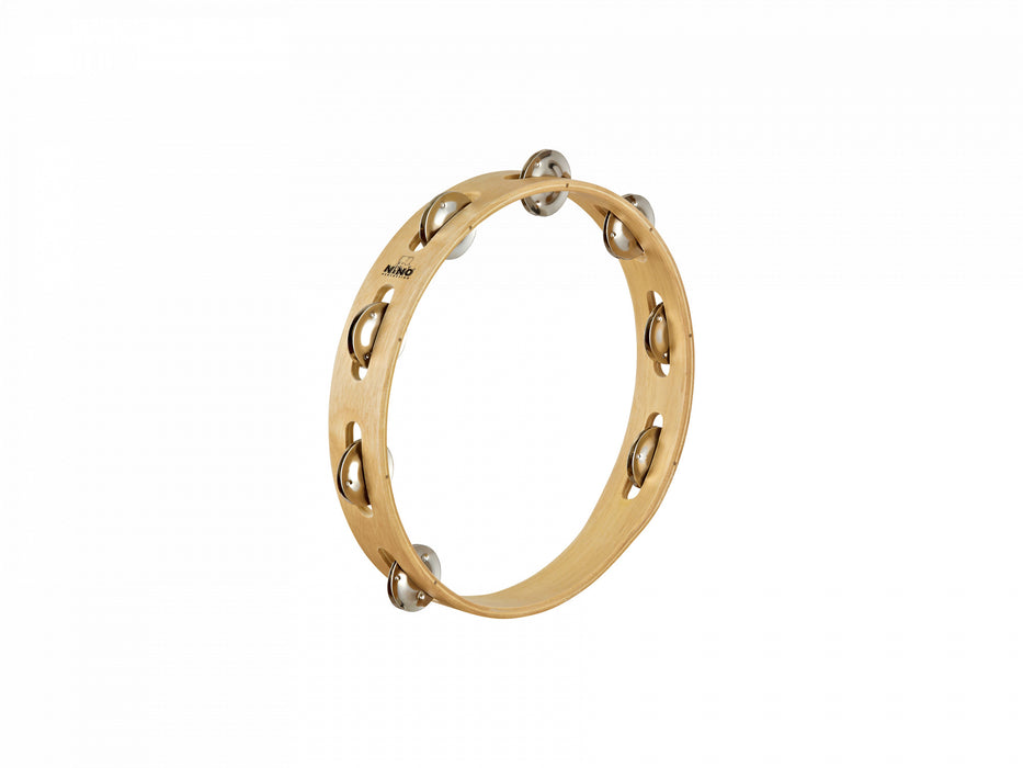 NINO Percussion Wood Tambourine - 10"