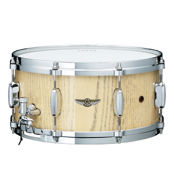 TAMA STAR Walnut Snare Drum 14" x 8" - Antique White Japanese Chestnut/Chrome HW