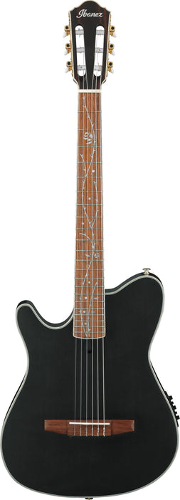 IBANEZ Tim Henson Signature Lefty, Nylon String Guitar 6-String- Transparent Black Flat