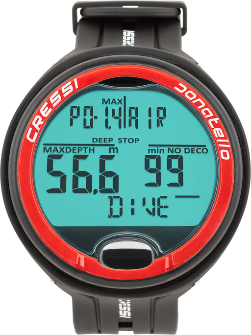 Cressi Donatello Wrist Computers, Black/Red