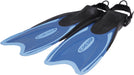 Cressi Palau Adjustable Open Heel Fins, Blue/Azure, M/L