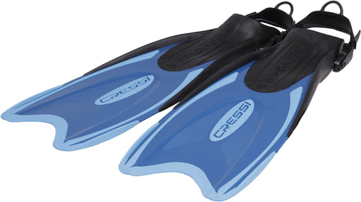 Cressi Palau Adjustable Open Heel Fins, Blue/Azure, M/L
