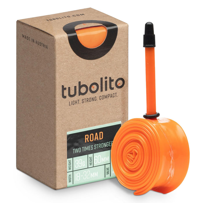 Tubolito Road 700C x 18-32mm Tube | Light, Strong & Compact | Rim & Disc Brake Compatibility | 2X Puncture Protection (700 x 18-32mm, 60mm Presta Valve)