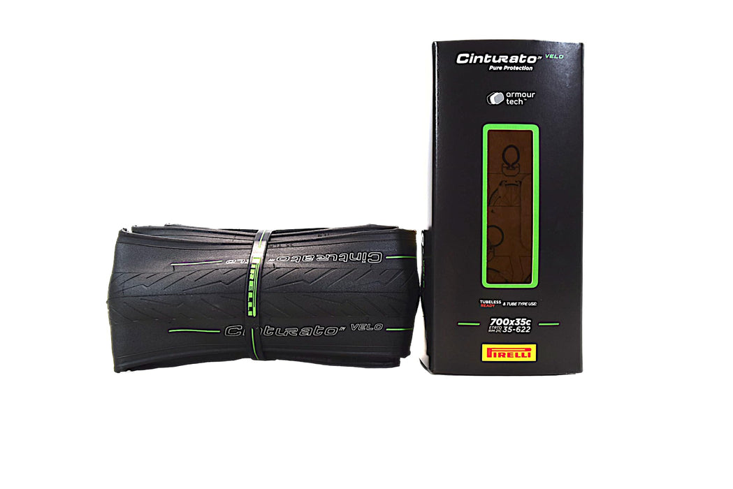 Pirelli Cinturato Velo TLR 35-622 (700 x 35c) Road Bike Tire - Ultimate Protection for Confidence in Harsh Conditions - Versatile Design for Long-Distance Adventures (1 Tire)