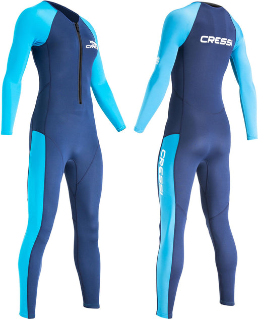 Cressi Wahoo 2 mm Lady Monopiece Wetsuits, Azure/Blue, M