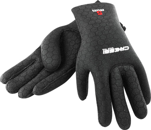 Cressi High Stretch Gloves 2.5 mm, Black, L