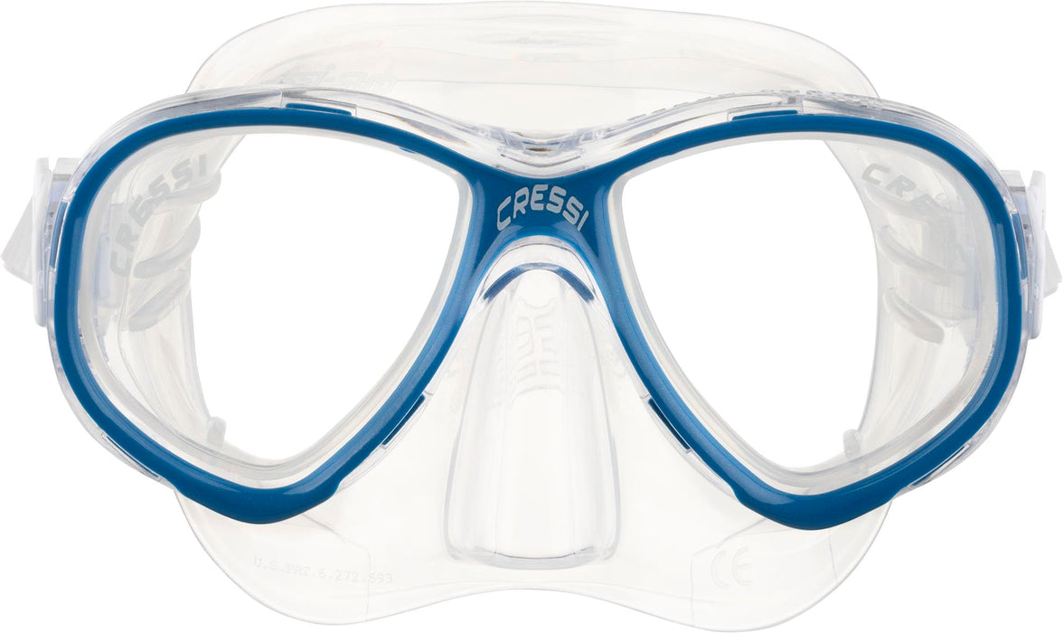 Cressi Perla Jr, Clear/Clear/Blue, Clear Lens