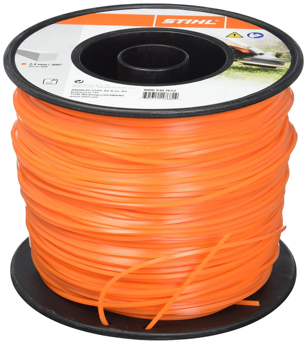 Stihl 0000-930-2612 Line, square 2.4 mm x 253 m,