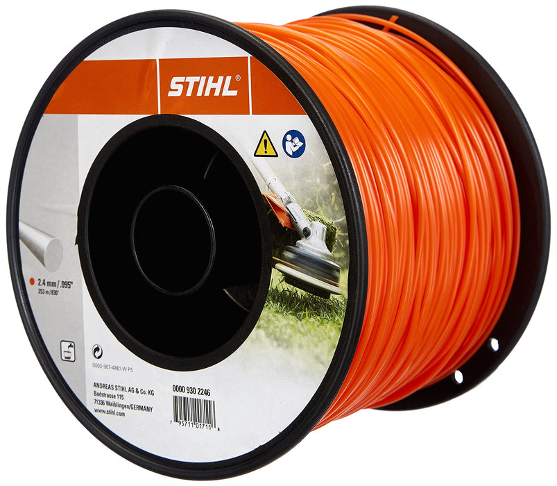 Stihl 0000-930-2246 Line, round 2.4 mm x 253 m, orange
