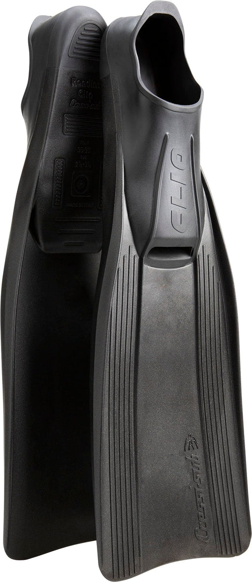 Cressi CLIO, Everlasting Family Fins for Snorkeling, Diving and Swimming, Black, 45/46