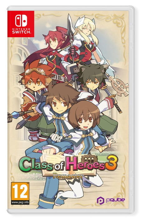 PQube Class of Heroes 3 Remaster Switch