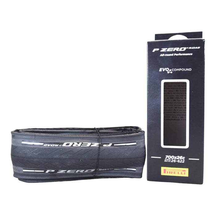 Pirelli P Zero Road Bike Tire 26-622 (700x26c) - Tube Type Bicycle Tire, Durable All-Round Performance, High Grip, Clincher Tire for Road Cycling - EVO Compound, TechBELT Construction