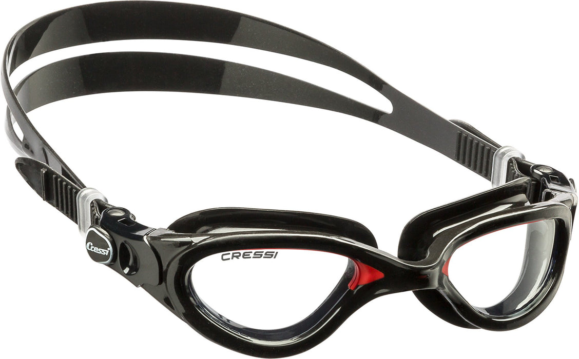 Cressi Flash, Black/Red, Clear Lens