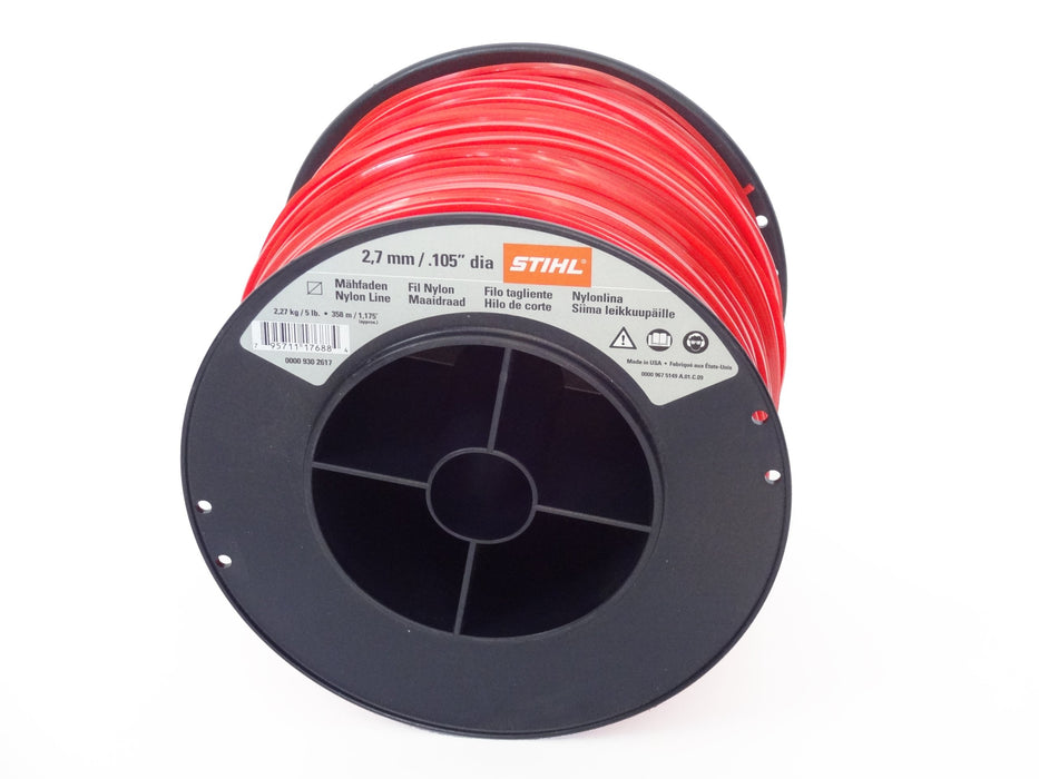 Stihl 0000-930-2617 Line, square 2.7 mm x 347 m, red