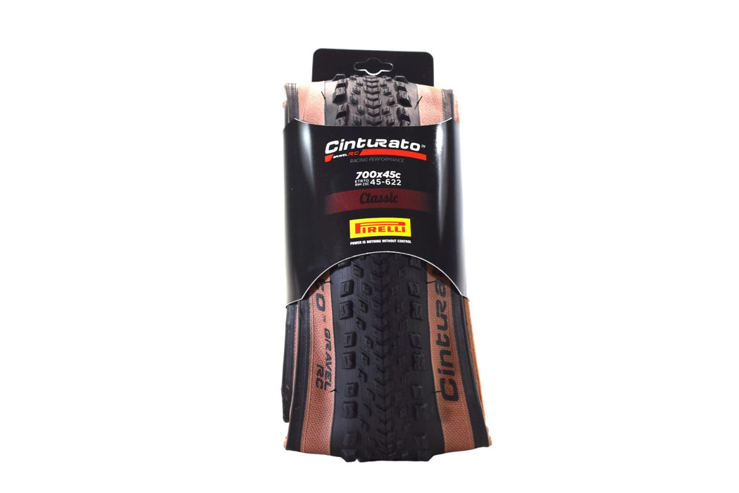Pirelli Cinturato Gravel RC Classic 45-622 (700 x 45c) Gravel Bike Tire - Gravel Racing Specific Design for Pro-Level Performance - Higher Speeds - Enhanced Lateral Grip (1 Tire)