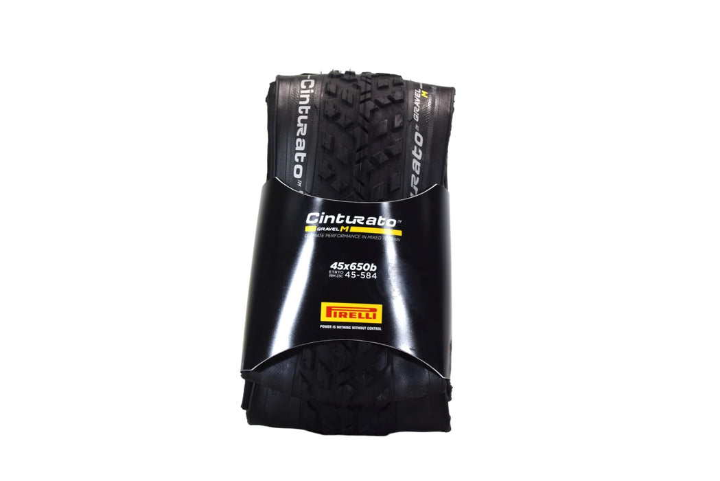 Pirelli Cinturato Gravel M 45-584 (650 x 45c) Gravel Bike Tire - Gravel-Specific Design for Varied Surfaces - SpeedGRIP Compound for Superior Performance (1 Tire)