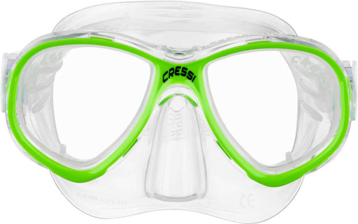 Cressi Perla Jr, Clear/Clear/Lime, Clear Lens