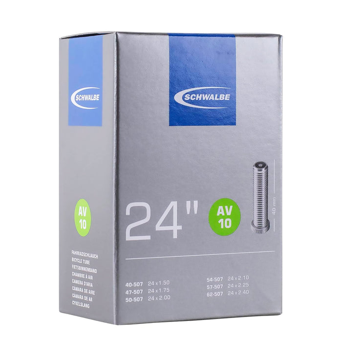 SCHWALBE Bicycle Tube with 40mm Sclaverand Valve, 24 x 1.5-2.5-Inch