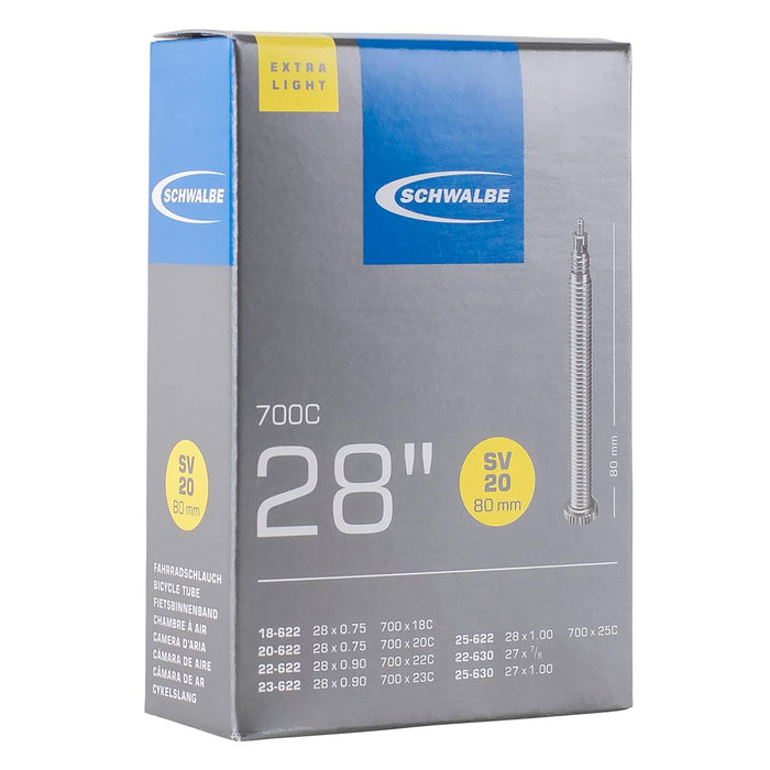 Schwalbe Cicli Bonin Men's Camere Presta Tube, Black, One Size/80 mm