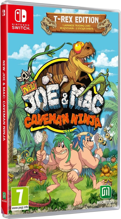 MICROIDS New Joe & Mac - Caveman Ninja T- Rex Edition Switch