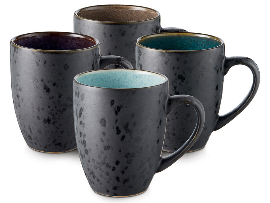Bitz Set of 300ml mugs with ear 4pcs. Black/dark 821232