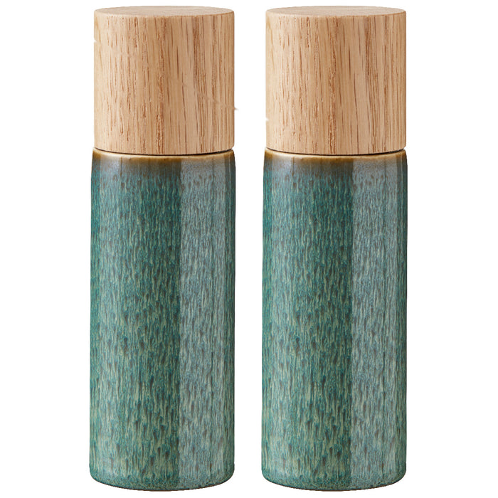 Bitz Salt and pepper mill set 17 cm Green 821501