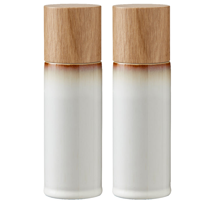 Bitz Salt and pepper mill set 17 cm Cream 821502