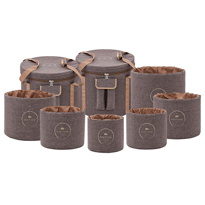 Meinl Sonic Energy Crystal Singing Bowl Travel Bag Set - Brown