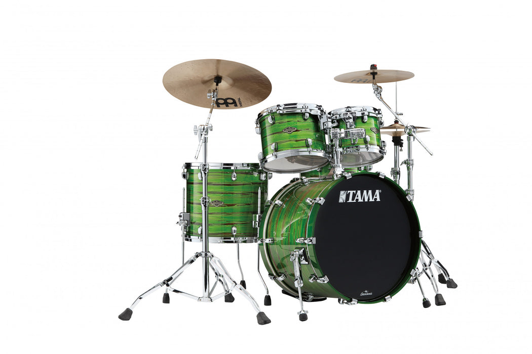 TAMA Starclassic Walnut/Birch Lacquer Shell Kit 4 pcs - Lacquer Shamrock Oyster/Chrome HW