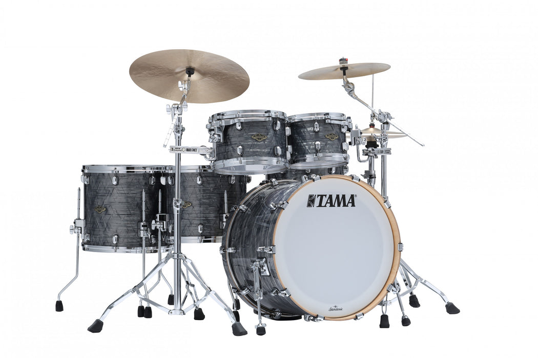 TAMA Starclassic Walnut/Birch Duracover Wrap Shell Kit 5 pcs - Charcoal Onyx/Chrome HW