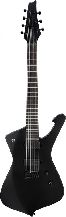 IBANEZ Iron Label Iceman Electric Guitar 7-String - Black Flat