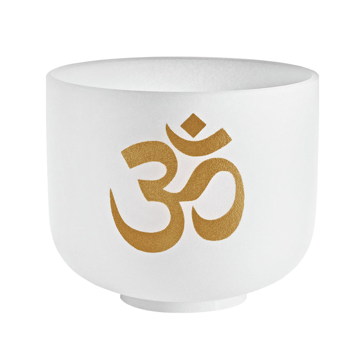 MEINL Sonic Energy White-frosted Crystal Singing Bowl 8" - Om/136.10 Hz