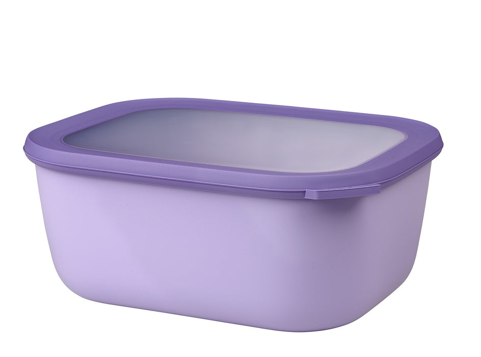 Mepal Cirqula rectangular bowl 3000ml Nordic Lilac 106261074600