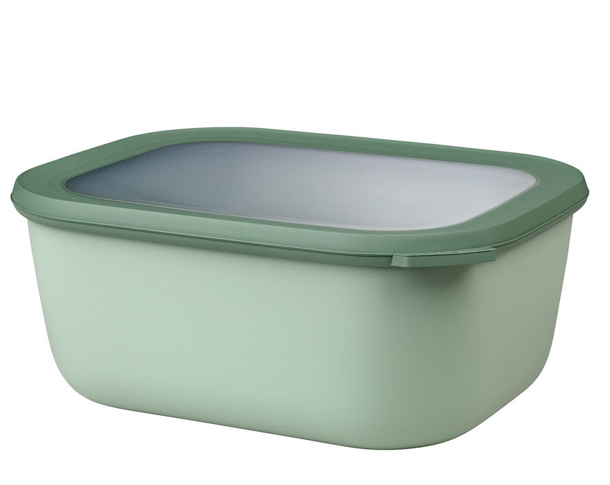 Mepal Cirqula rectangular bowl 3000ml Nordic Jade 106261094700