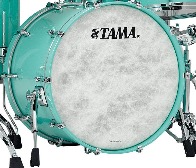 TAMA STAR Walnut Bass Drum 22" x 18" - Grand Aqua Blue/Chrome HW