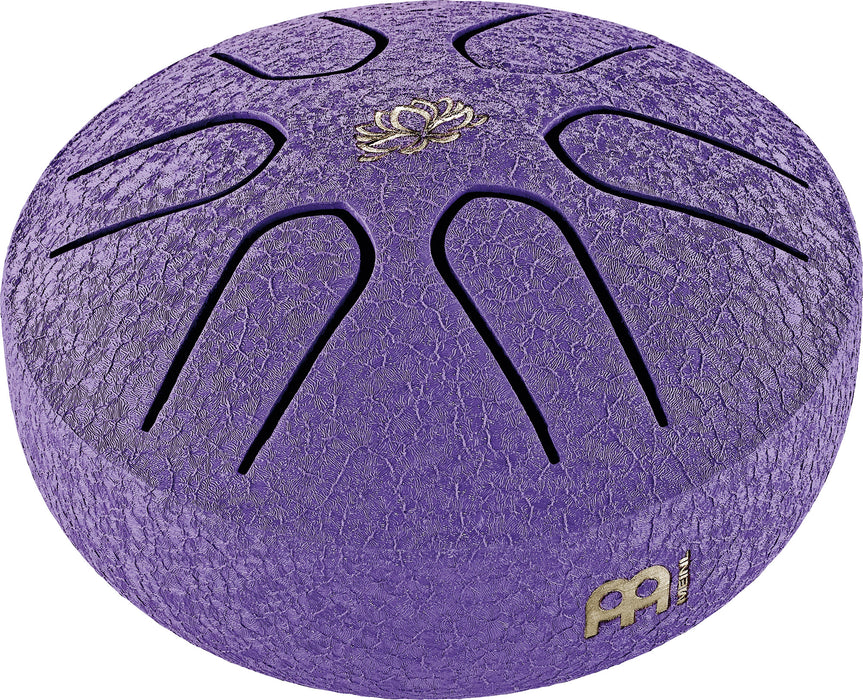 MEINL Sonic Energy Pocket Steel Tongue Drum 3" - A Major/6 Notes/440 Hz - Lotus Flower/Purple