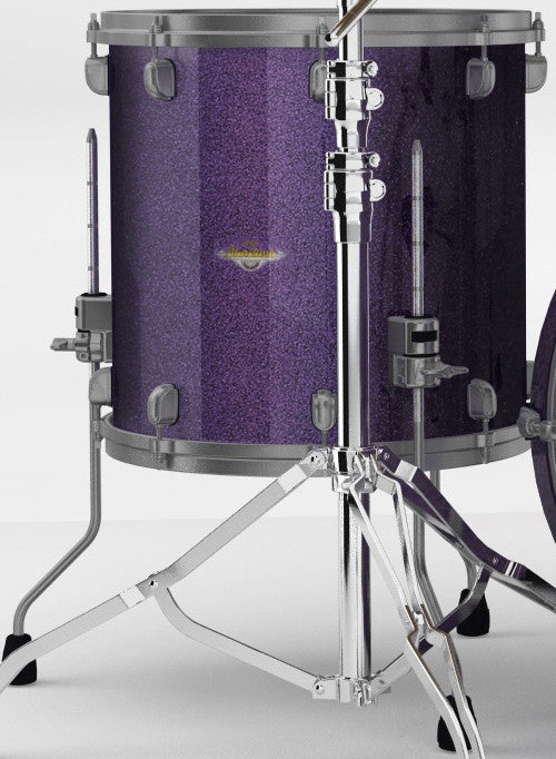 TAMA Starclassic Maple Lacquer Floor Tom 18" x 16" - Deeper Purple/Smoked Black Nickel HW