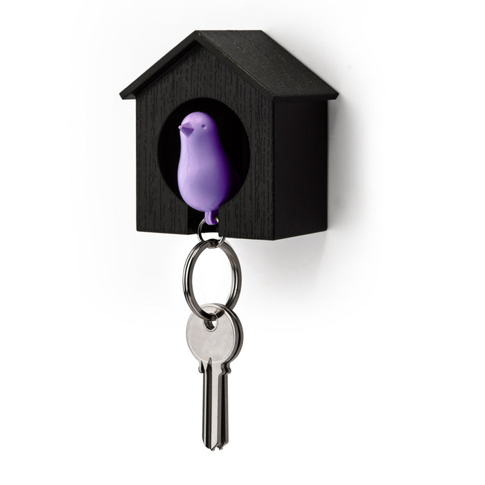 Qualy Key hanger Booth black/viol.10091-BK-PU