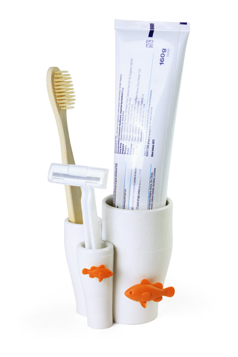 Qualy Coral toothbrush holder 10339-WH