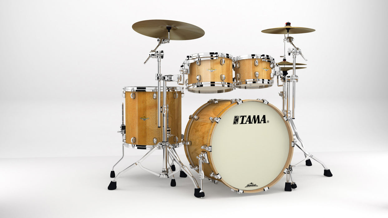 TAMA Starclassic Maple Shell Kit 4 pcs - Exotic Gloss Natural Movingui/Chrome HW