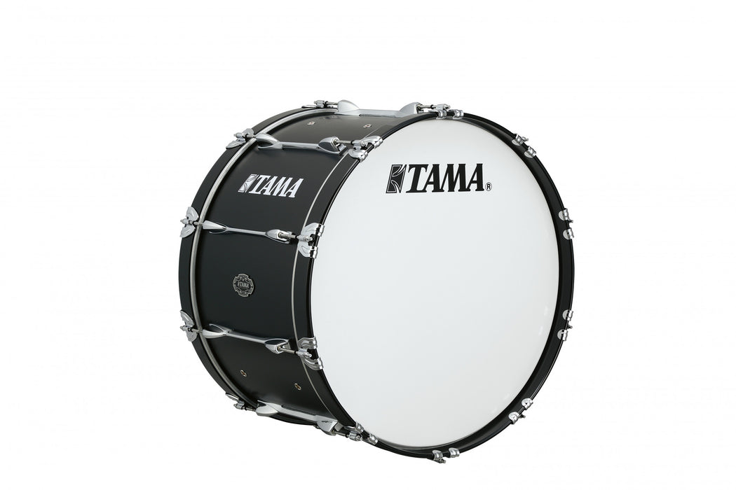 TAMA Fieldstar Premium Marching Bass Drum 24" x 14" - Satin Black/Chrome HW