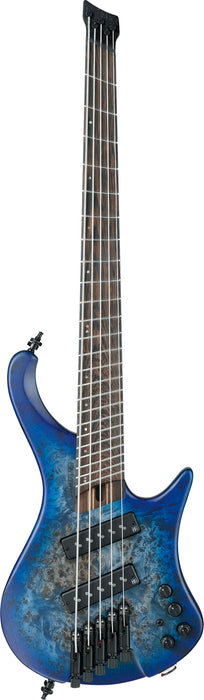 IBANEZ Bass Workshop EHB Electric Bass 5-String Multiscale - Pacific Blue Burst + Gig Bag PGPGB