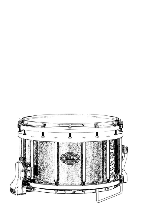 TAMA Fieldstar Marching Snare Drum 14" x 9" - Sugar White