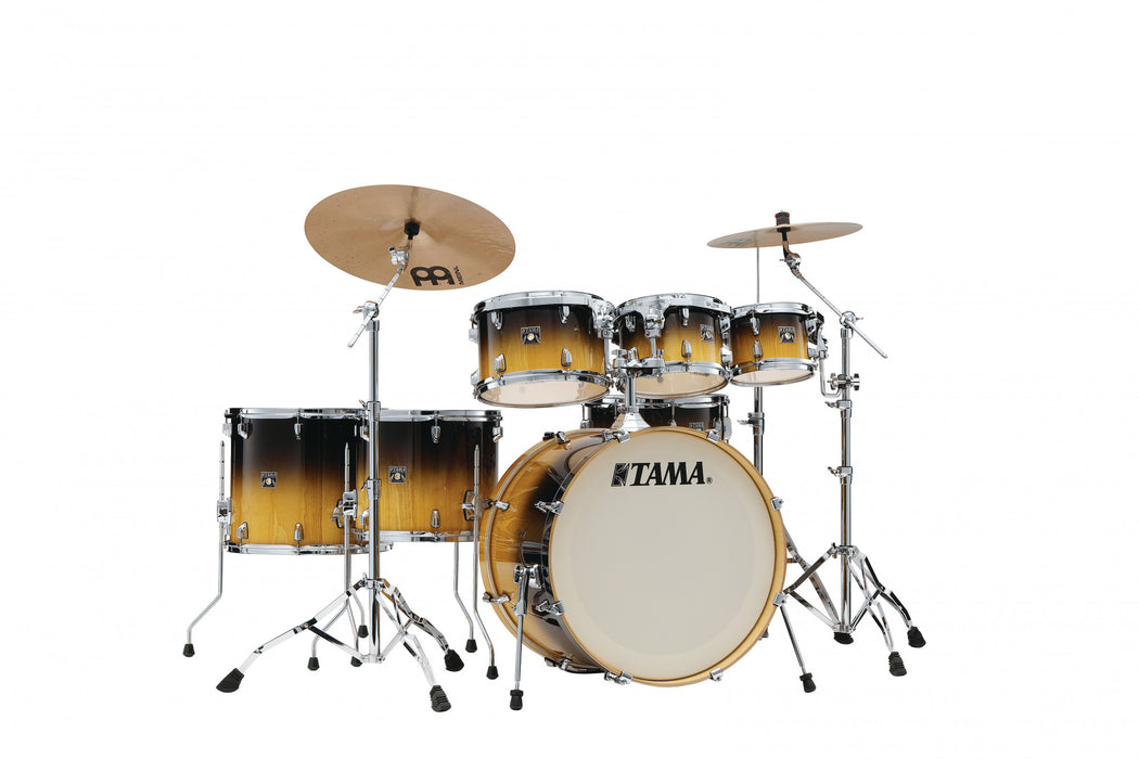 TAMA Superstar Classic Shell Kit 7 pcs - Gloss Lacebark Pine Fade/Chrome HW