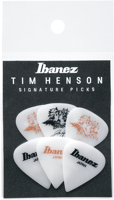 IBANEZ Tim Henson Picks Heavy, 6 Pieces/Set - 3x Pink & 3x Black with W6RST Logo