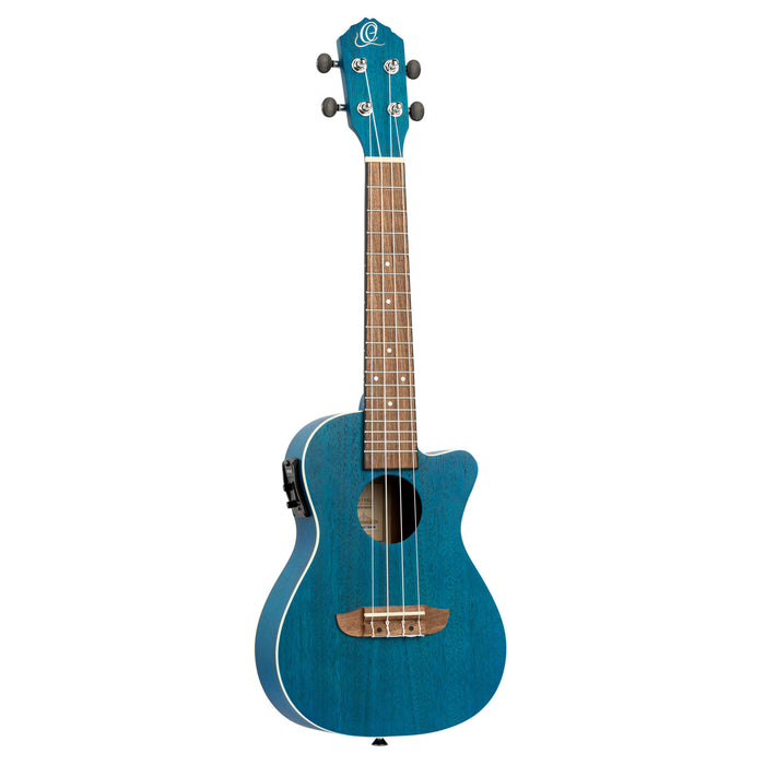 ORTEGA Earth Series Concert Preamp Ukulele 4 String - Ocean Blue